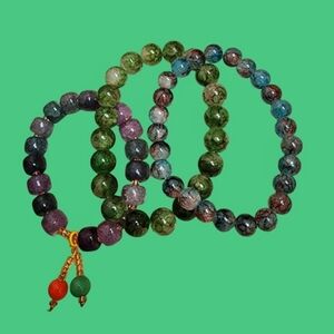 Multicolored Beaded Bracelet Set